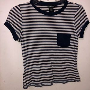 stripped crop shirt